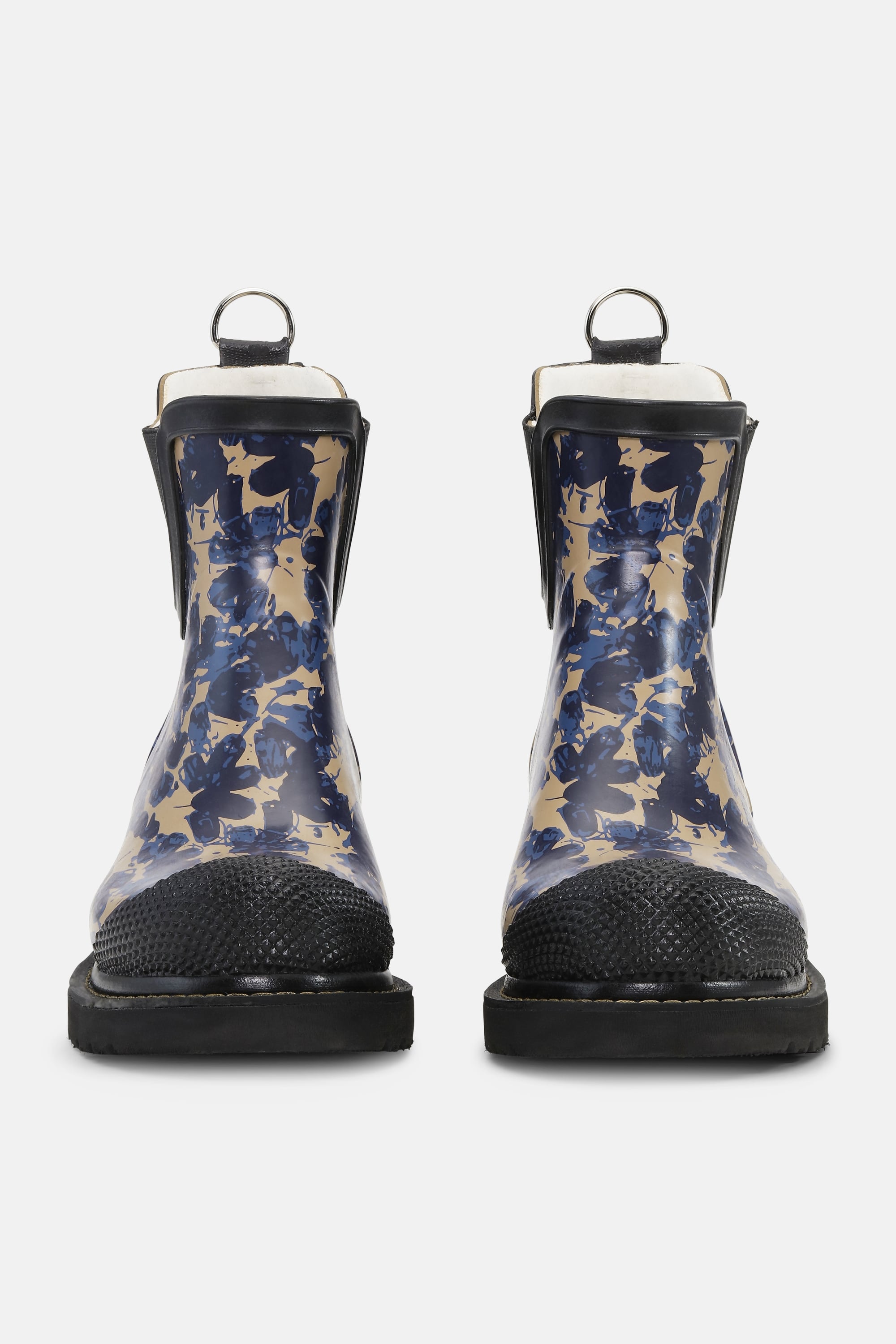 Short Rubber Boot - Beige Butterfly
